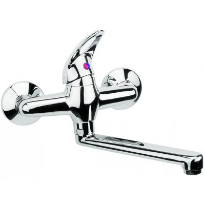 Bateria umywalkowa ścienna chrom Deante Fliger Orso BFO 050M